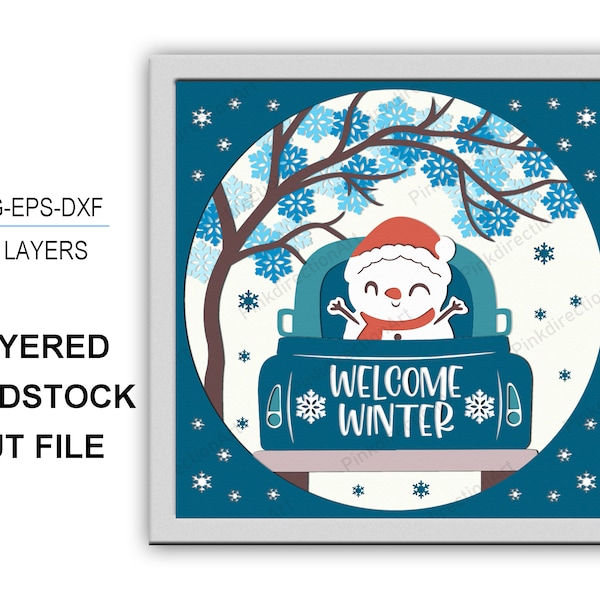 WINTER TRUCK 3D box, Winter Truck Shadow Box svg Layered Svg Light Box Svg, Home Decor, Welcone Winter Shadow Box Svg, Welcome Winter 3D Box WINTER TRUCK 3D box, Winter Truck Shadow Box svg Layered Svg Light Box Svg, Home Decor, Welcone Winter Shadow Box Svg, Welcome Winter 3D Box