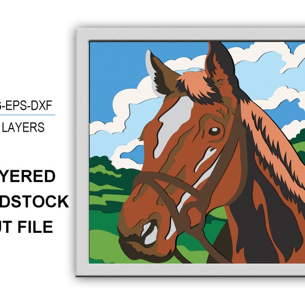 3D HORSE box HORSE Shadow Box svg Farmhouse Layered Svg Light Box Svg 3D Box svg Cricut Files Silhouette files Cardstock Svg 3d paper cut