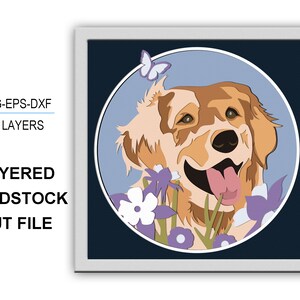 3D LABRADOR box Dog Shadow Box svg Farmhouse Layered Svg Light Box Svg 3D Box svg Cricut Files Silhouette files Cardstock Svg 3d paper cut