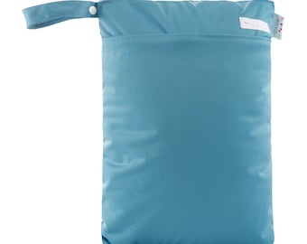 Personalisierbare Wetbag, Nasstasche für Stoffwindeln, Kitatasche, Nass- und Trockenfach, Größe 30x40cm