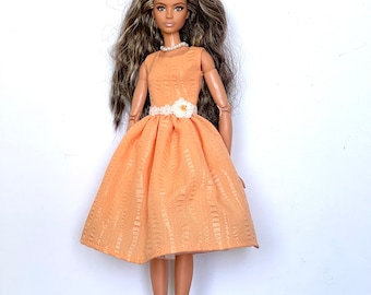 Beautiful dress for fashion doll, doll clothing, barbi dress, barbi clothes, doll clothes realistic