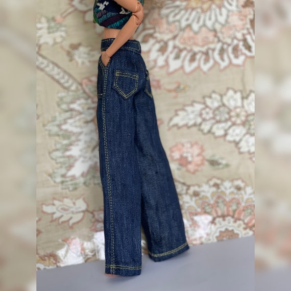 Wide leg Jeans for 1 6 Scale Doll Barbie Jeans Doll Fashion Denim for Dolls Doll Clothes Etsy UK