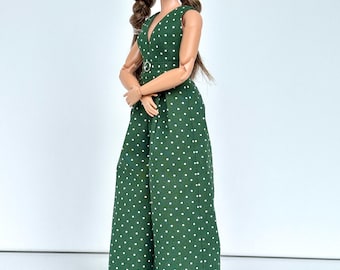 Jumpsuit for 1/6 scale doll,  doll fashion, doll clothing, doll clothes realistic