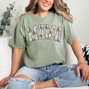 Watercolor Gingham Duck Mama Shirt - Hunting Season Tee