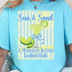 Margarita Sun & Sand PNG: Summertime Cocktail Design (Digital Download)