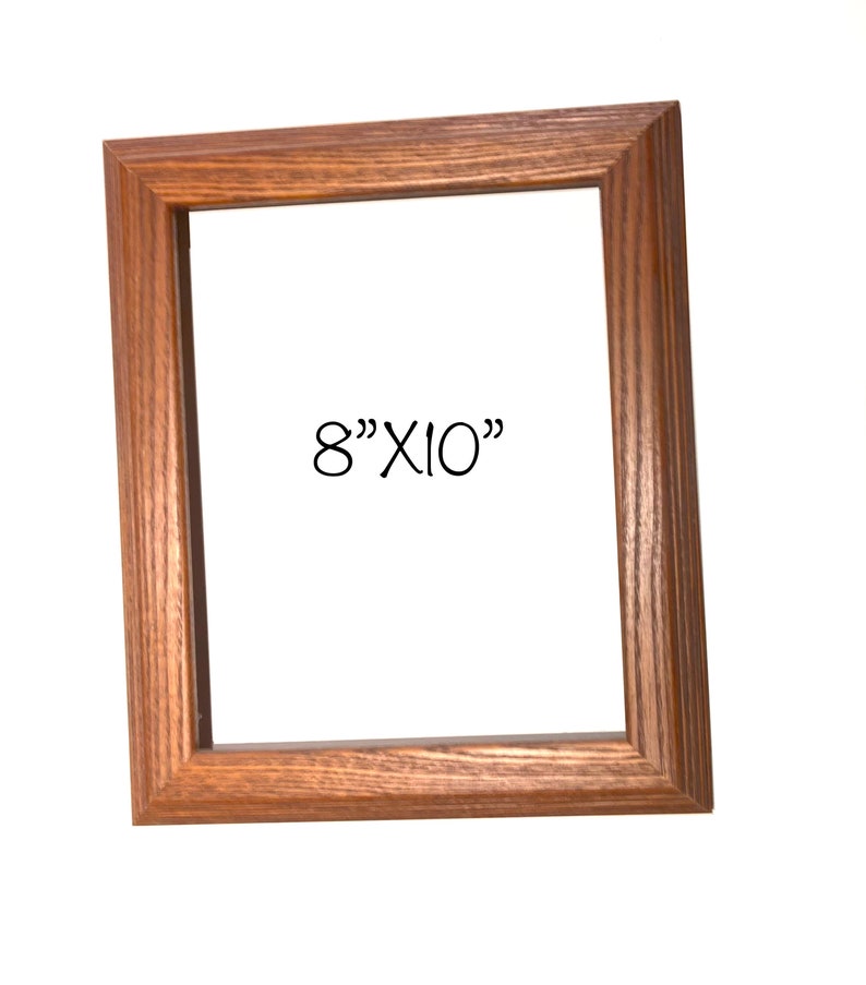 8x10 Brown Wood Frame Etsy