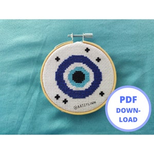 Evil eye - Cross stitch pattern PDF