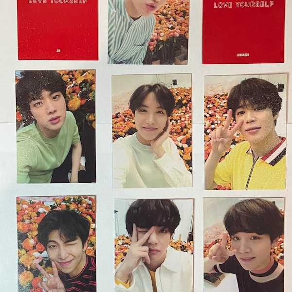 BTS Japan Flower Premium Lomo PhotoCard Set Love Yourself Album (Bigger than average pcs, see description**)