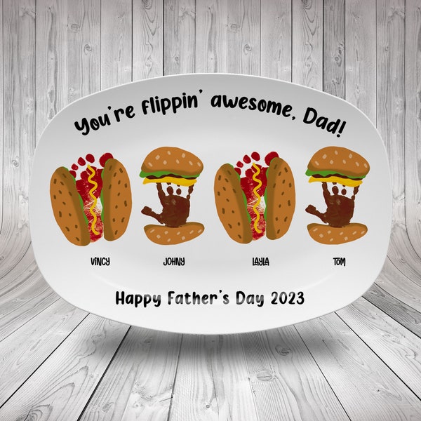 Grill Plate Father's Day Etsy
