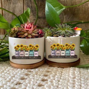 Personalized Grandma's Garden Plant Pot, Custom Mothers Day Gifts for ...