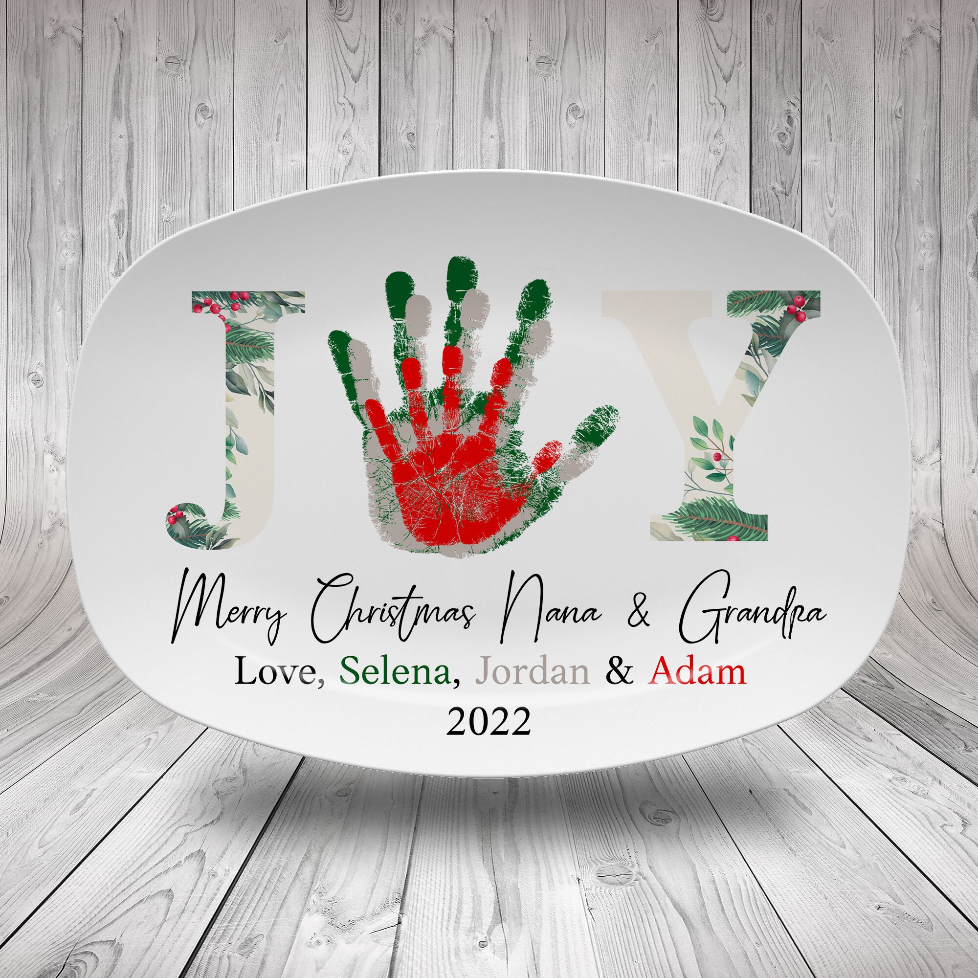 Handprint christmas crafts for grandparents Clearance