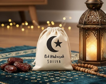 Personalised Eid Money Pouch | Crescent | Kids Eid Gift