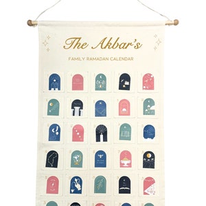 Personalised Ramadan Calendar | Inspirational Art | Canvas