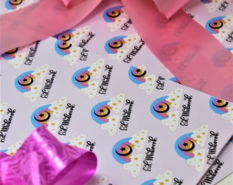 Papel de regalo Eid / Arco iris con dos cintas