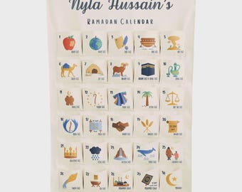 Personalised Ramadan Calendar | Prophet’s Theme | Kids Advent Style Countdown | Islamic Gift