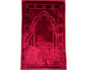 Adults Large Maroon Padded Prayer Mat