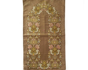 Brown Floral Adults Prayer Mat