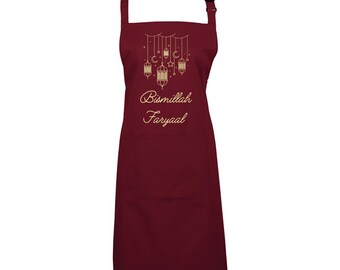 Apron | Gift | Eid | Ramadan | Arabic | Personalised Gift | Unique | Lantern/Moon