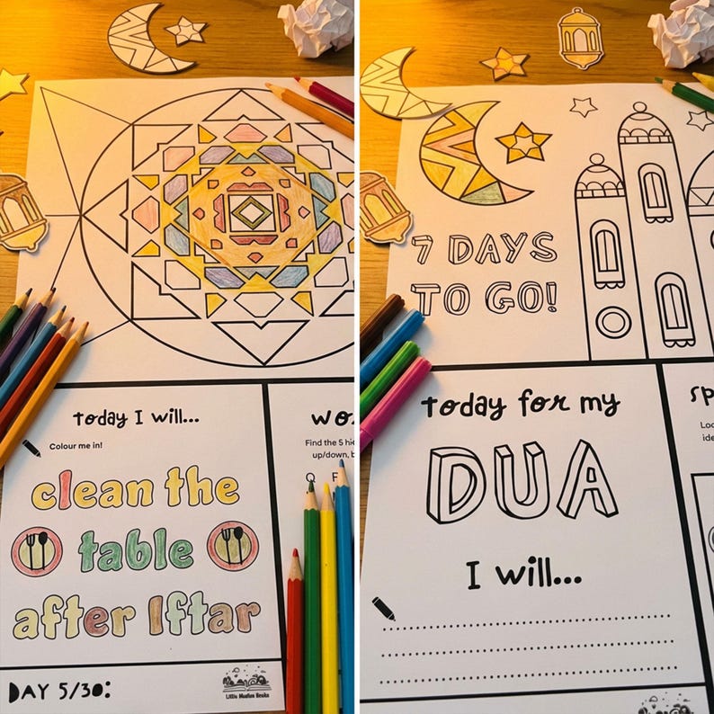 Ramadan Activity Book for Kids (Ages 4-12) | 30 Page Digital Download image 2