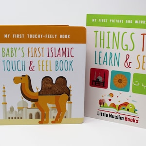 Muslim Baby Book Bundle | Baby&#39;s First Islamic Touch And Feel Book | Toddler And Baby Books
