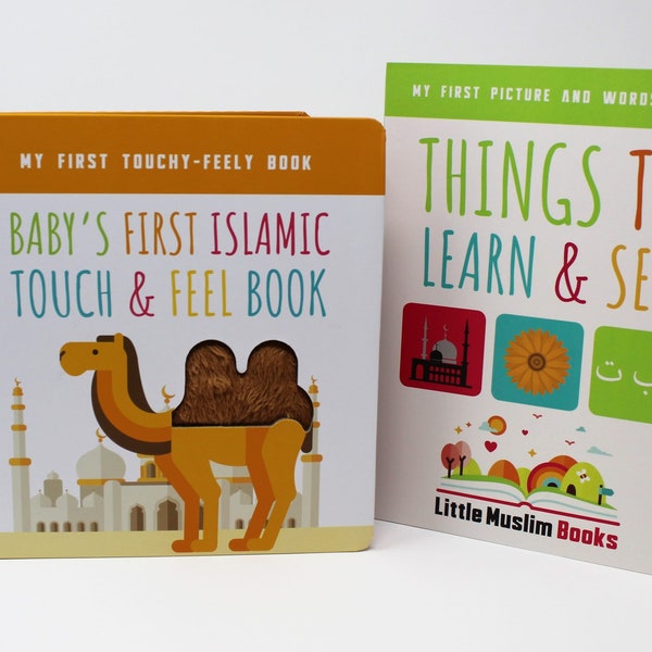 Muslim Baby Book Bundle | Baby's First Islamic Touch And Feel Book | Toddler And Baby Books