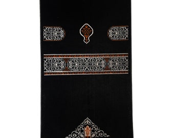 Tappetino da preghiera nero tradizionale della Kaaba