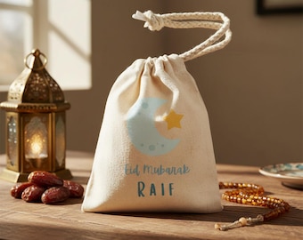 Personalised Eid Money Pouch | Crescent | Kids Eid Gift