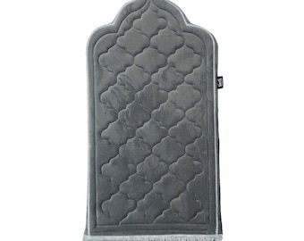 Grey Kids Prayer Mat | Luxury | Diamond | Personalised | Kids Prayer Mat | Kids Salah Mat | Gifts for Kids | Children | Namaz mat