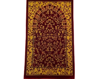 Tappetino da preghiera ispirato ad Al Rawda / rosso