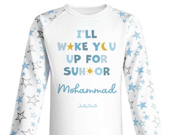 I'll wake you for Sahoor pyjamas in blue