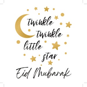 Carta Eid Mubarak / Carta Eid per bambini / Regali Eid per bambini / Regali Eid Mubarak per famiglia e amici / Regali Eid / Regali Eid