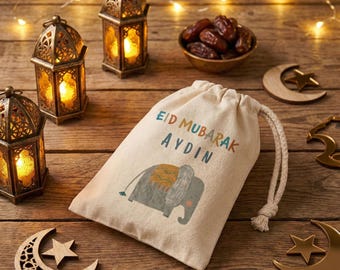 Personalised Eid Money Pouch | Elephant | Kids Eid Gift