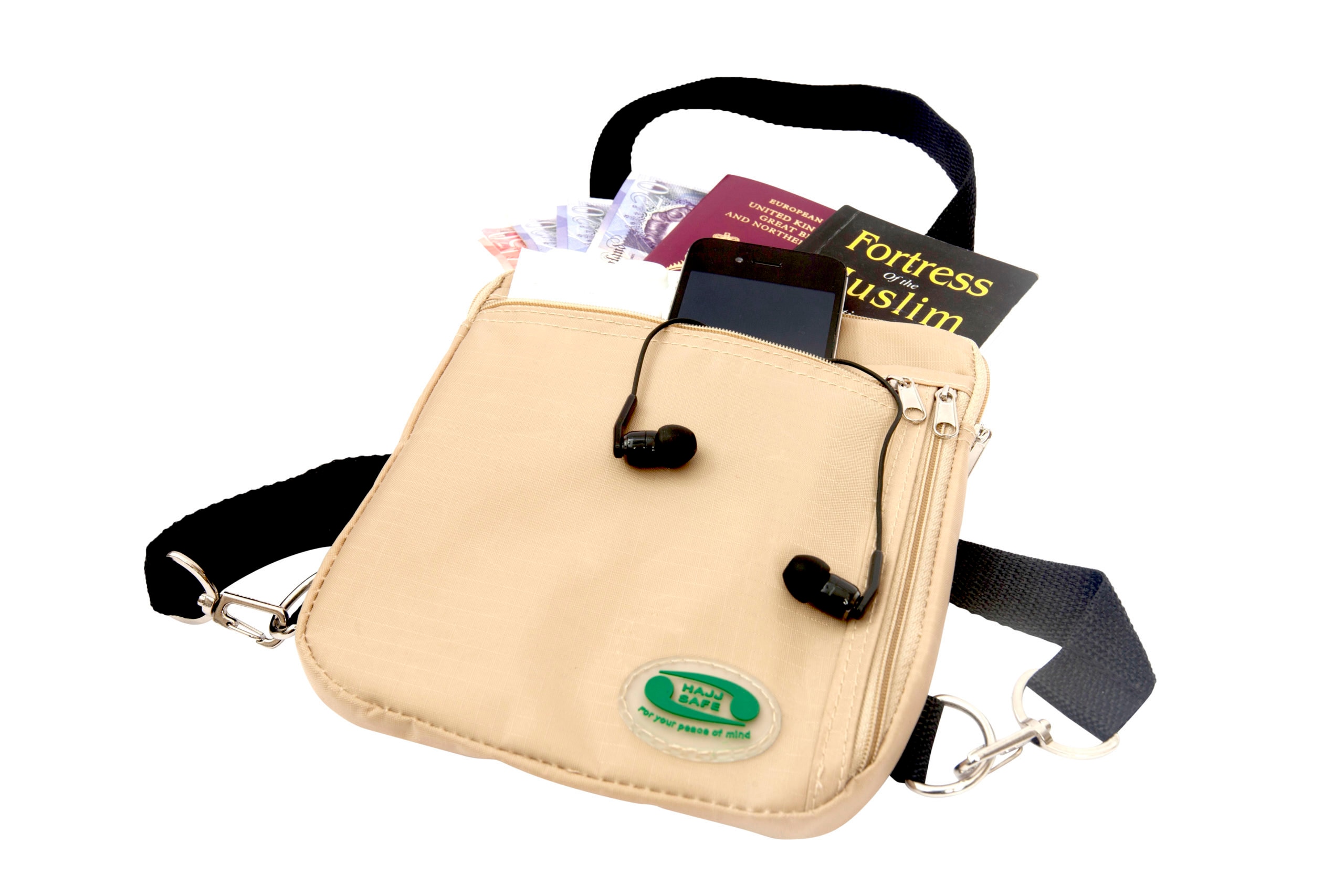 Hajj And Umrah Bag | Anti Theft Secure Side Bag And Neck Bag