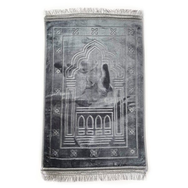 Large Grey Padded Adults Prayer Mat | Personalised prayer mat | Thick prayer mat