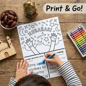 Ramadan Activity Book for Kids (Ages 4-12) | 30 Page Digital Download image 6