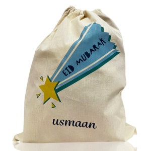 Personalised Eid Sack with Star and Banner