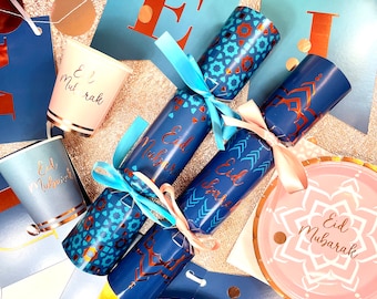 Eid-crackers | Rosegold Blush-thema | Set van 6 eid feest eid vieringen eid serviesgoed