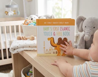 Baby's eerste islamitische touch & feel-boek, moslimbabycadeau, Arabisch zintuiglijk bordboek voor pasgeborenen