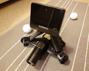 Garmin R10 Adjustable Level Stand with Alignment Stick hole and Laser Pen Holder Golf Launch Monitor