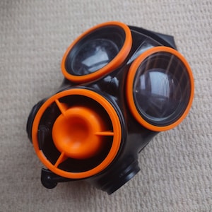 S10 Gas Mask Nose Piece Cover Custom for Cosplay Multi Colour Black Red Blue Orange Yellow Green White