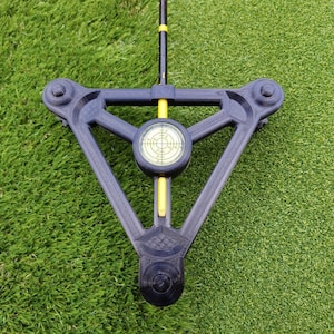 Adjustable Stand with Spirit Level and Alignment Stick Hole for Garmin R10 Golf Launch Monitor image 2