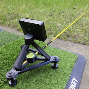 Adjustable Stand with Spirit Level and Alignment Stick Hole for Garmin R10 Golf Launch Monitor image 8