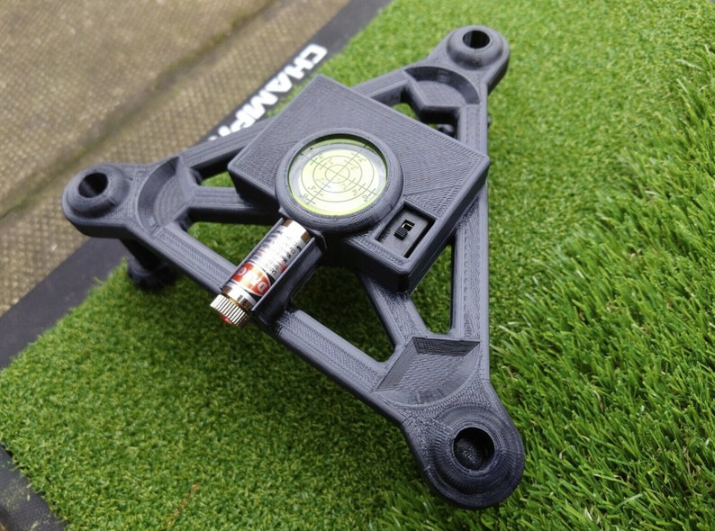 Support laser Garmin R10 avec niveau et trou pour bâtons d'alignement pour moniteur de lancement de golf style 2 image 4