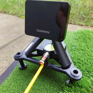 Support laser Garmin R10 avec niveau et trou pour bâtons d'alignement pour moniteur de lancement de golf style 2 image 2