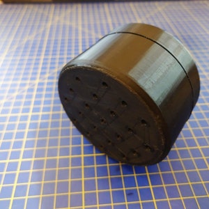 S10 Gas Mask Filter Box Replica 3D Printed Black PLA Sniff Box Style 1