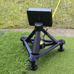 Adjustable Stand with Spirit Level and Alignment Stick Hole for Garmin R10 Golf Launch Monitor image 7
