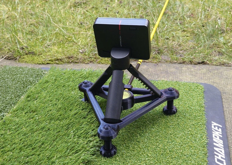 Adjustable Stand with Spirit Level and Alignment Stick Hole for Garmin R10 Golf Launch Monitor image 7