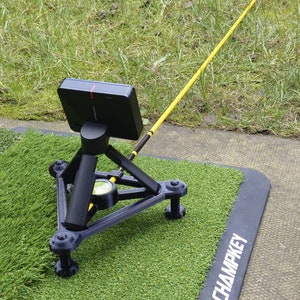 Adjustable Stand with Spirit Level and Alignment Stick Hole for Garmin R10 Golf Launch Monitor