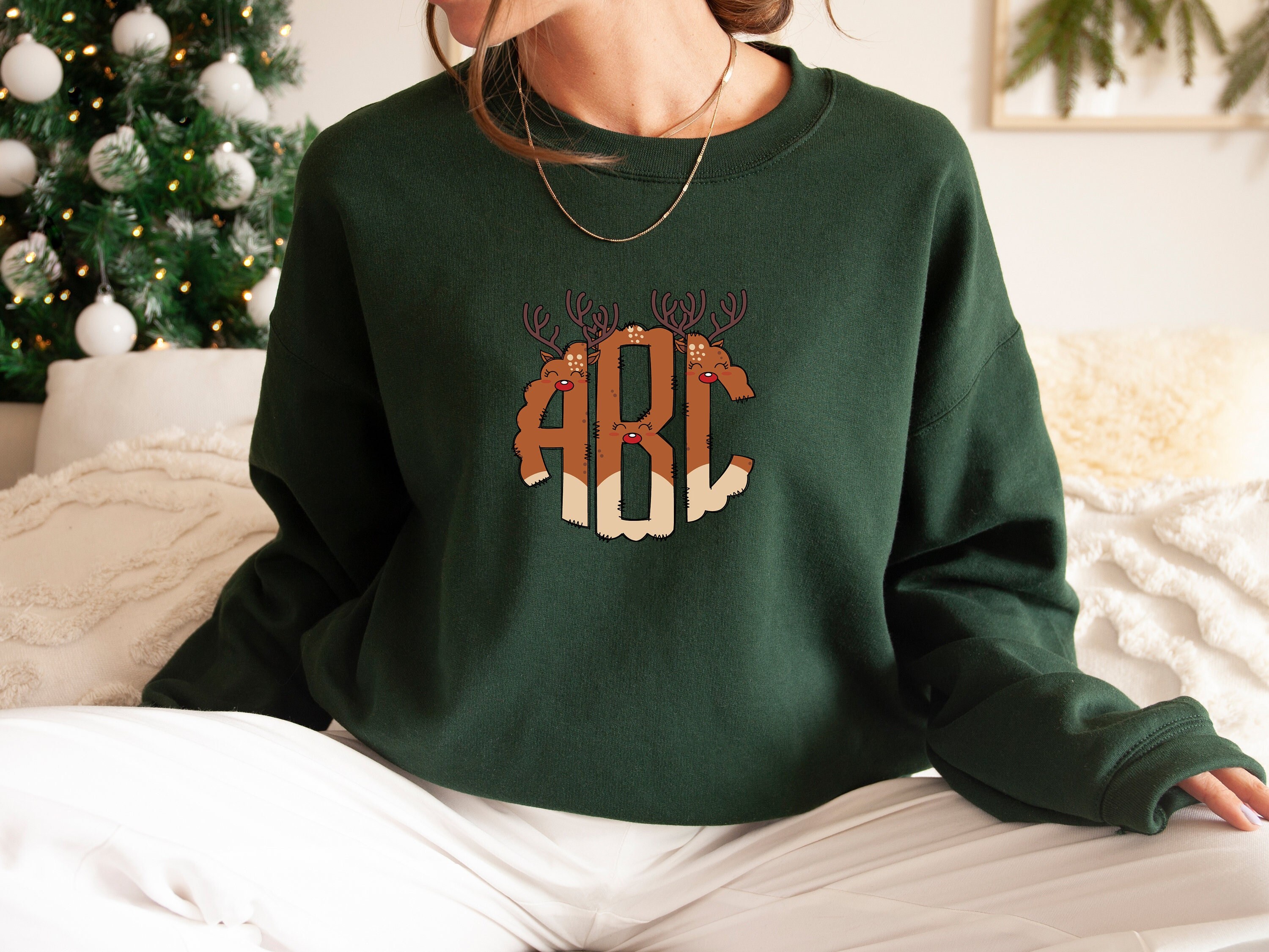 Discover Christmas Custom Monogram Sweatshirt