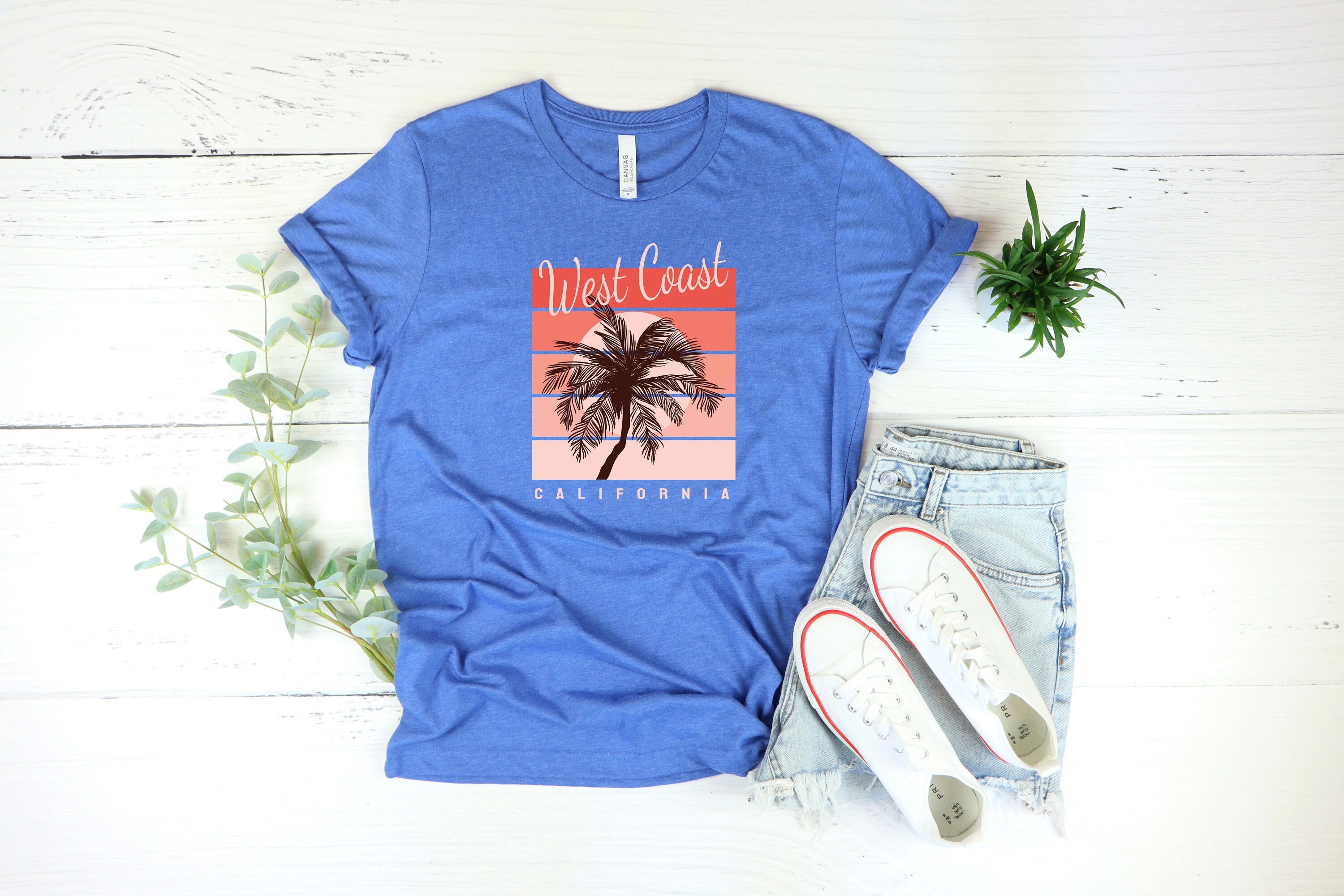 West Coast Shirt Californiavacation Shirt Summer Shirt - Etsy
